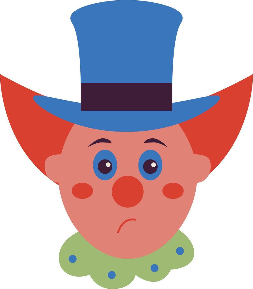 Scary Circus Clown Illustration. vector