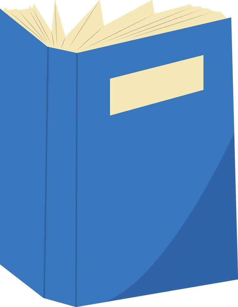 Education Textbook with Stand Position vector