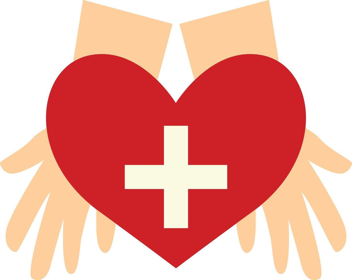 Blood Donor Element in Flat Design. vector