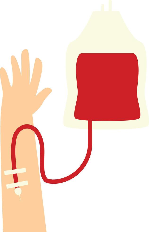 Blood Donor Element on White Background. vector