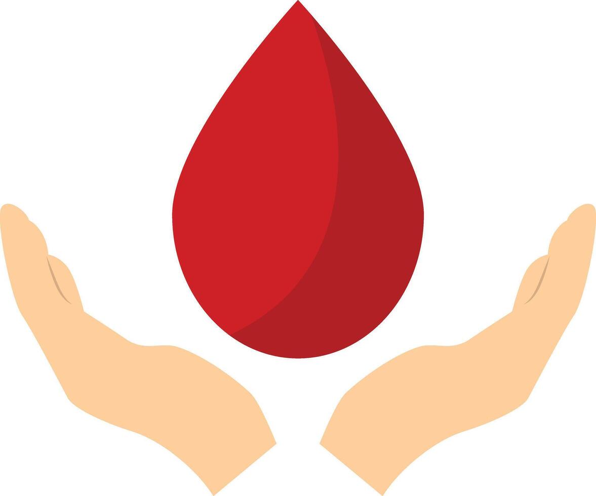 Blood Donor Element with Cartoon Design vector