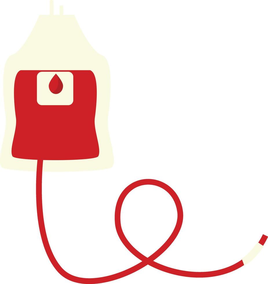 Blood Donor Element with Flat Design vector