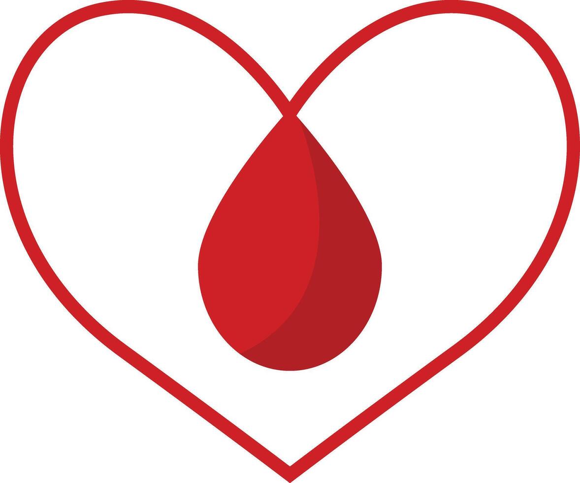 Blood Donor Element in Simple Design. vector