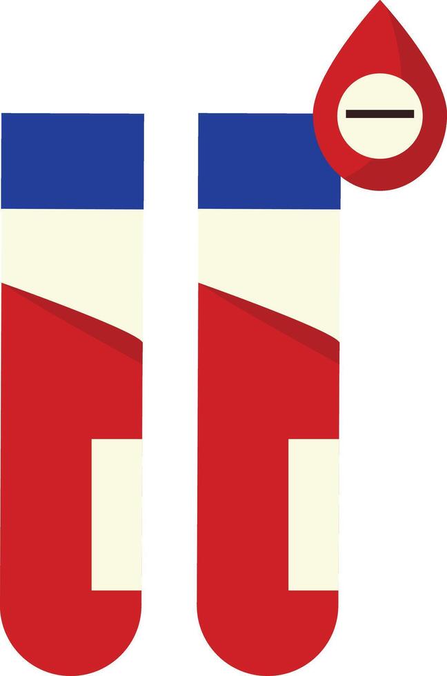 Blood Donor Element in Flat Cartoon Shape vector
