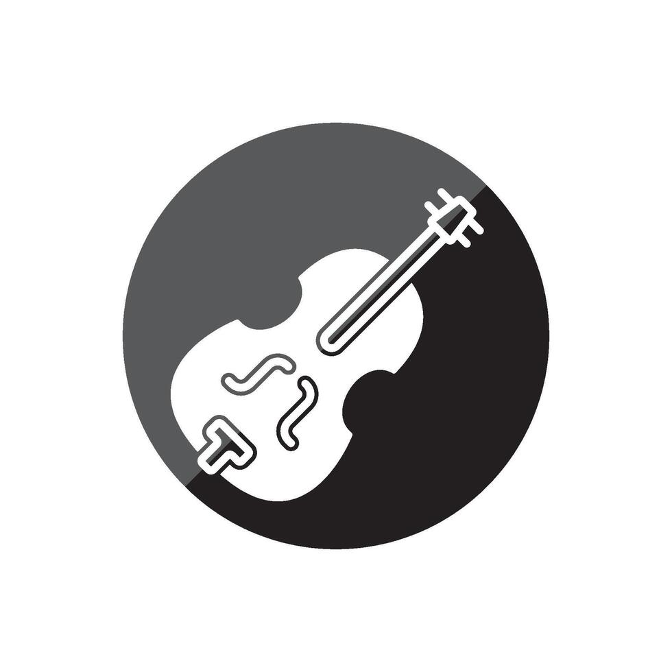 Contrabass icon element design vector