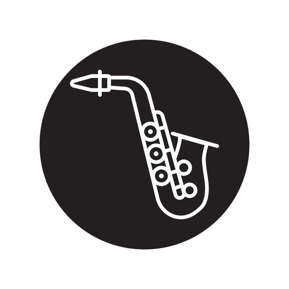 Saxophone element Icon vector