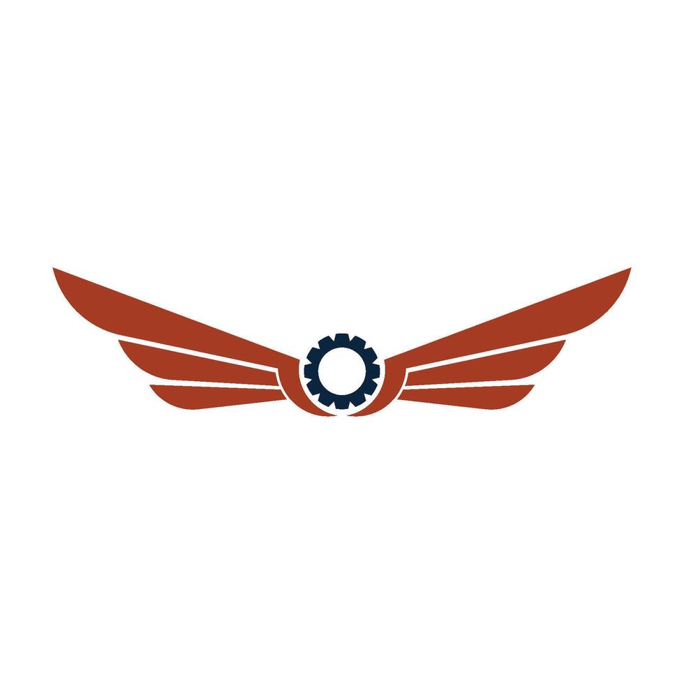 cool wings logo vector