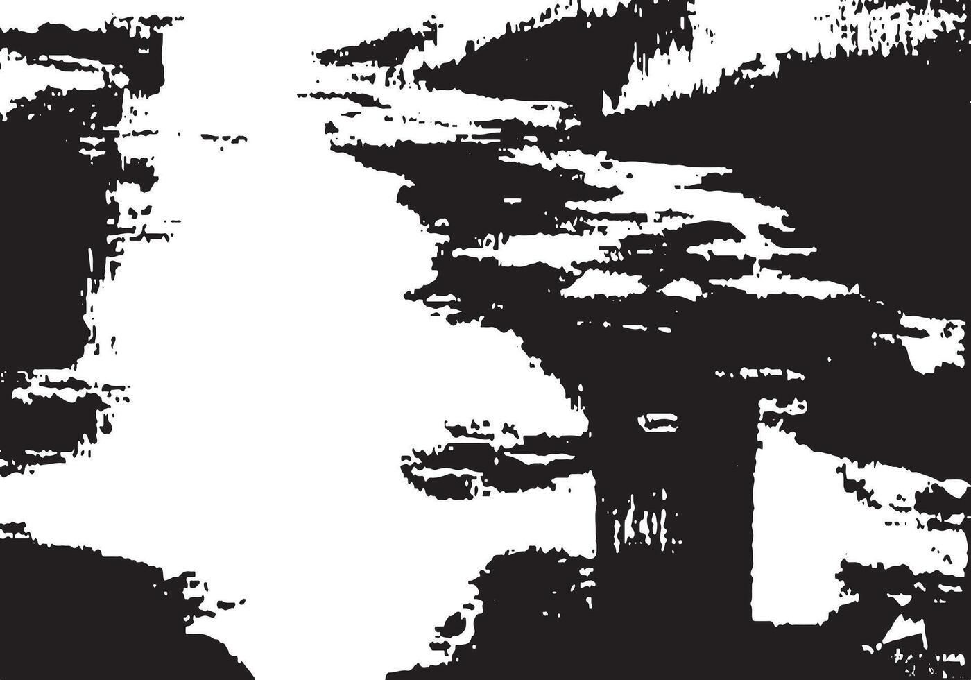 Textured black and white abstract scene inspired by natural forms ideal for posters and designs vector
