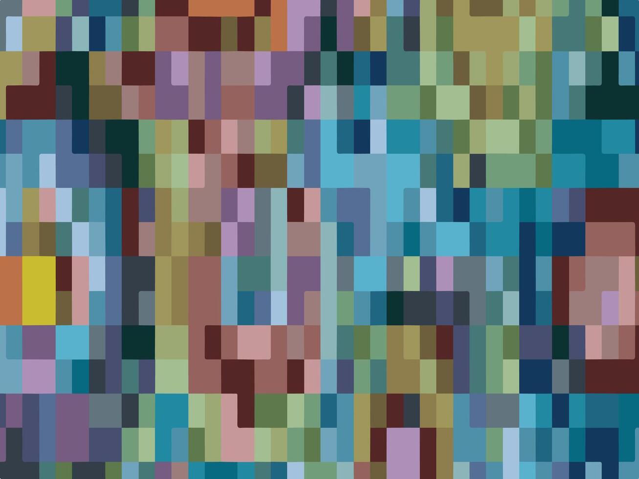 Vibrant multicolor pixelated abstract design ideal for digital artwork backgrounds and creative use vector
