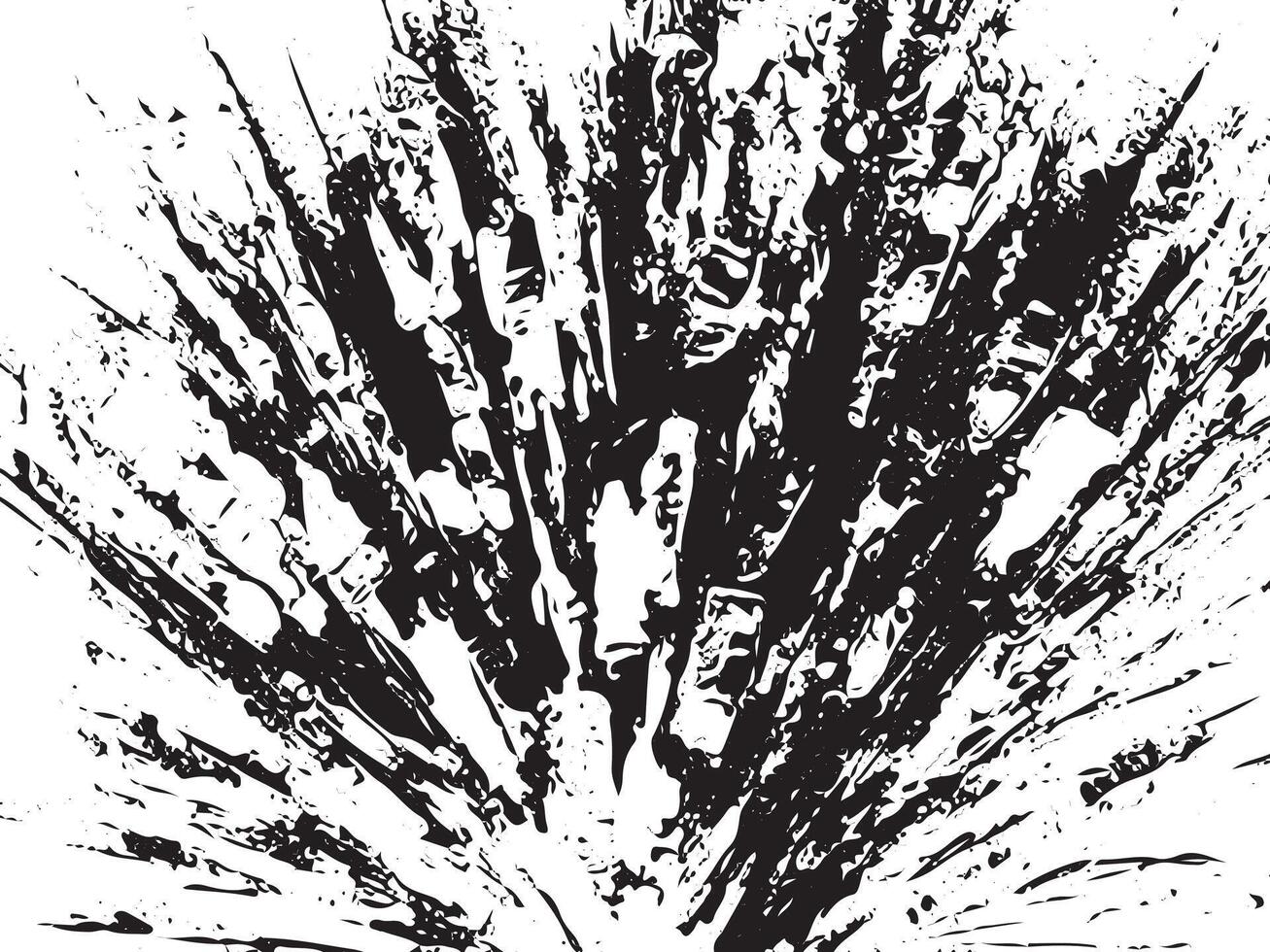 Dynamic black and white abstract burst texture ideal for creative backgrounds posters and artwork vector