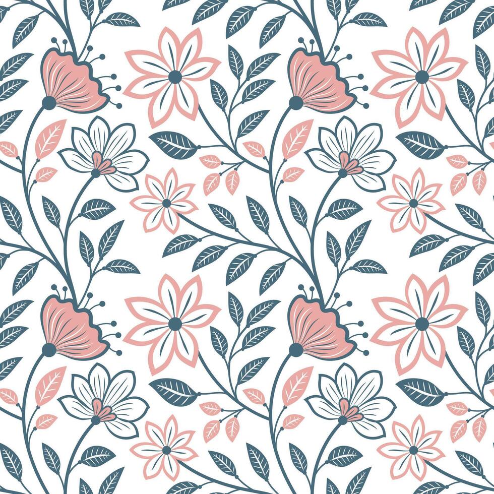 Floral pattern. Background with abstract . Wallpaper. vector