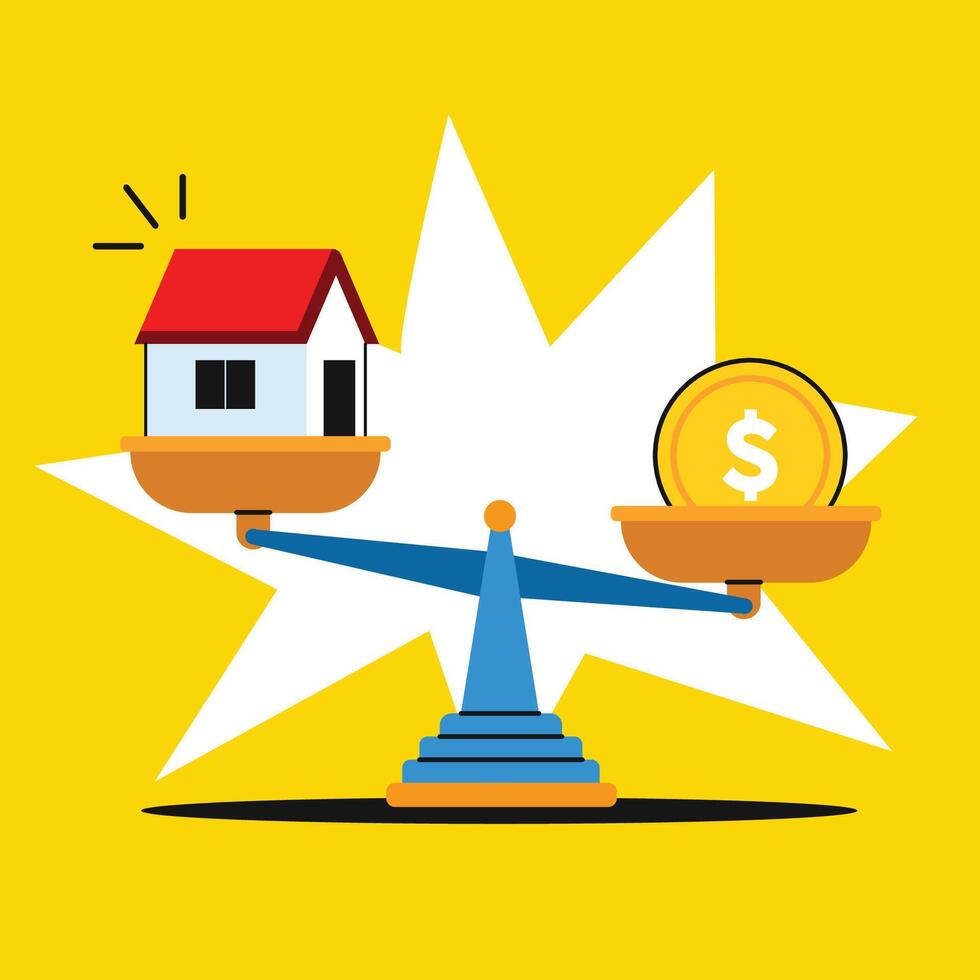 How to buy a house with cash vector