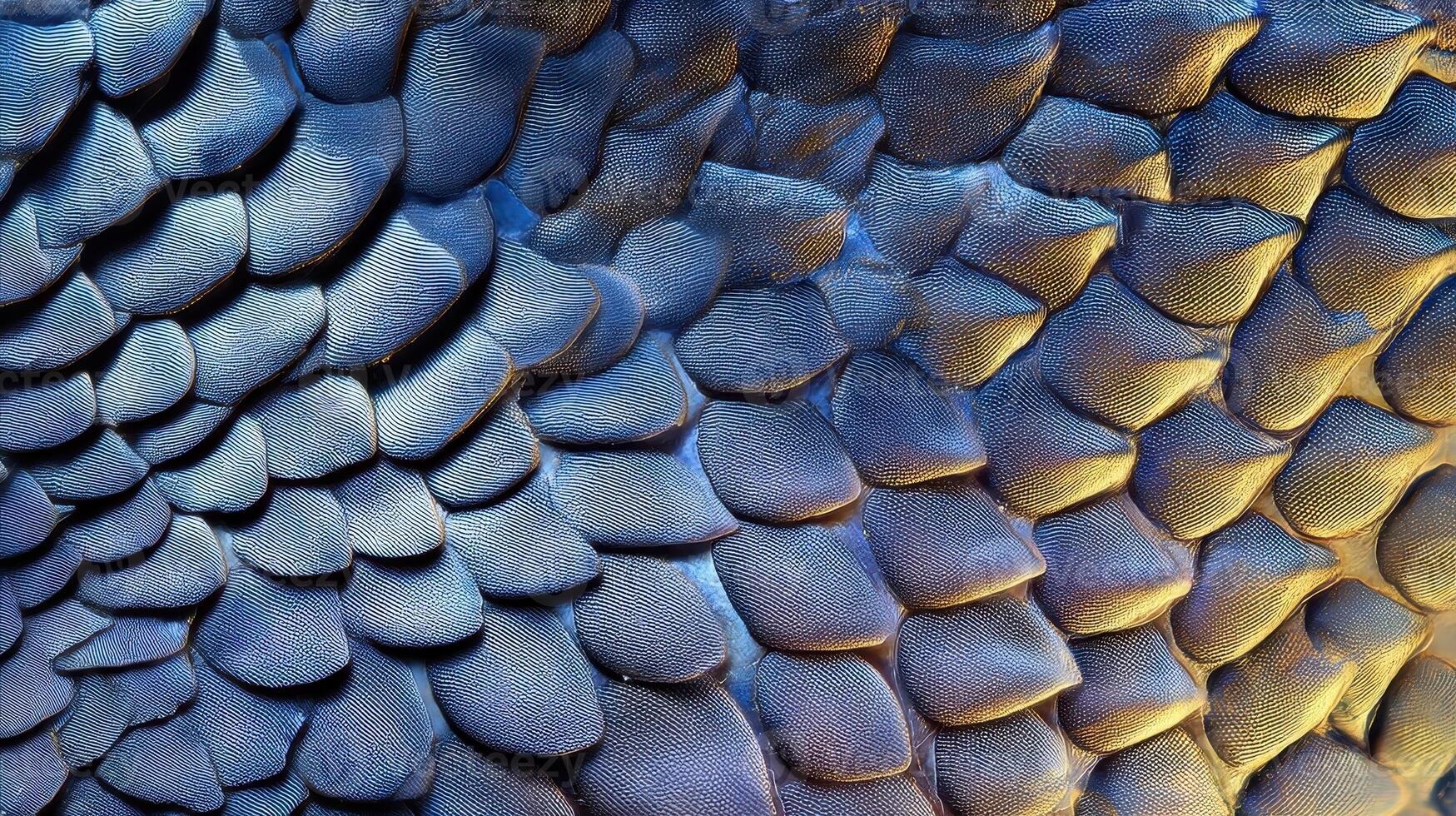 Extreme macro view of shark skin revealing intricate textures and patterns in natural habitat photo