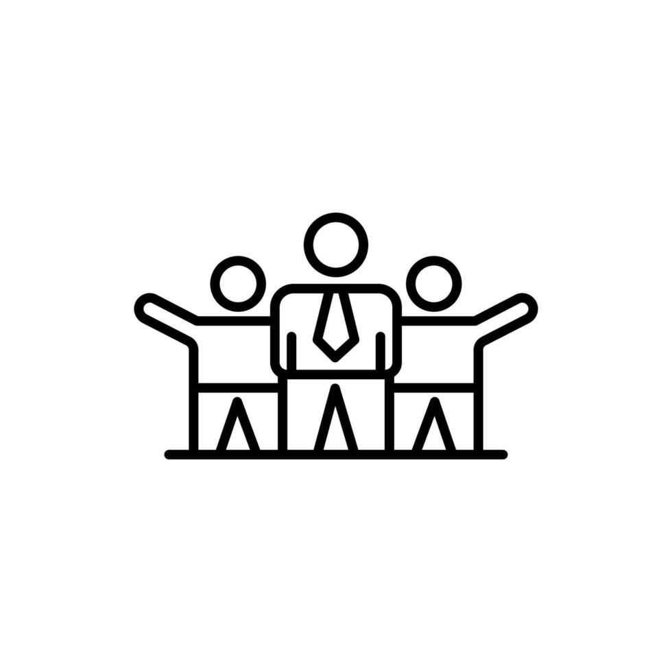 corporate culture icon with line style isolated on white background, eps file and easy to edit and change color. vector