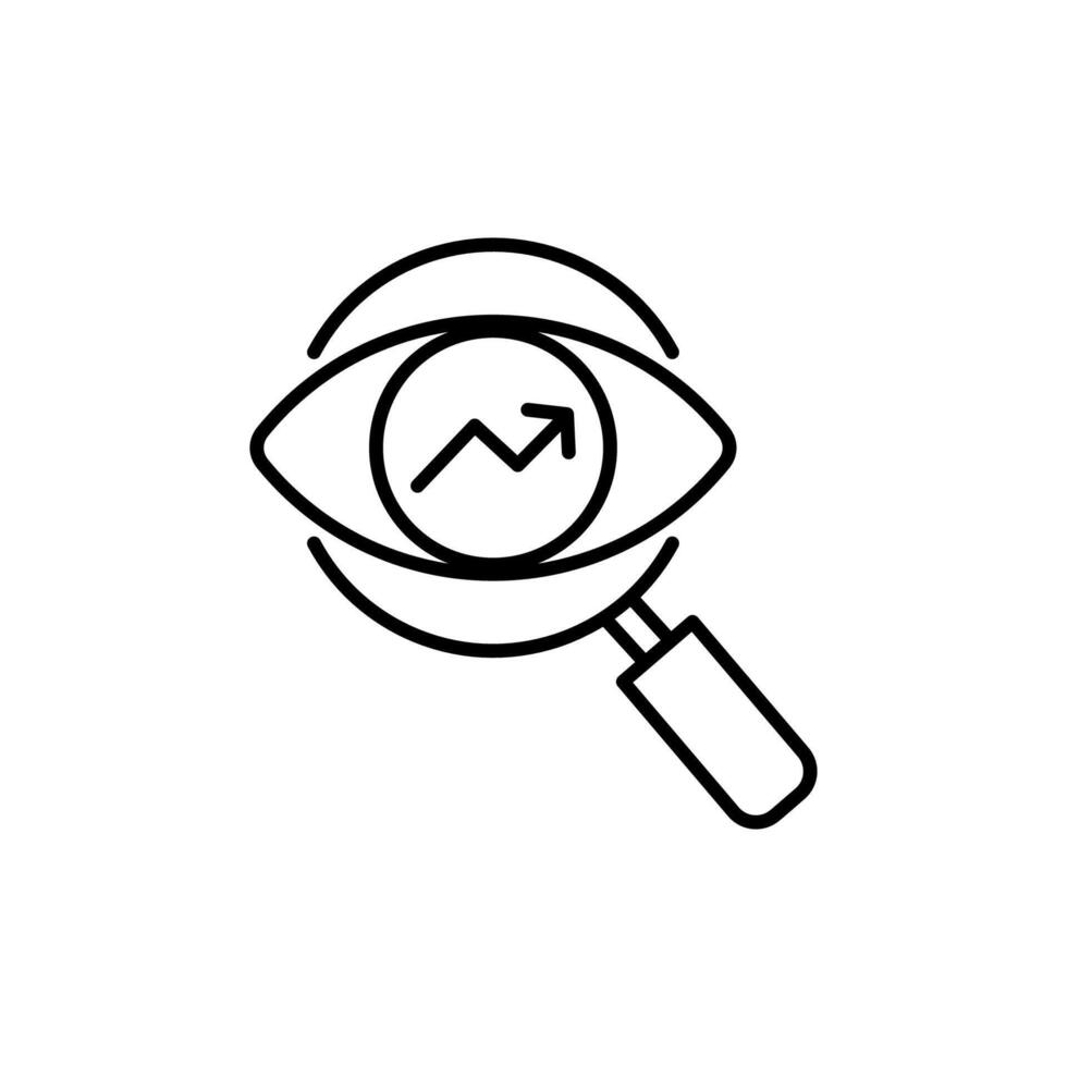 visionary icon with line style isolated on white background, eps file and easy to edit and change color. vector