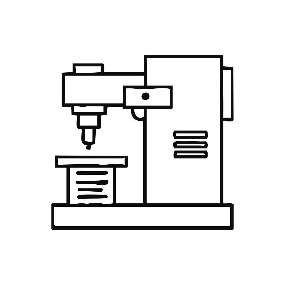 Milling Machine Icon vector