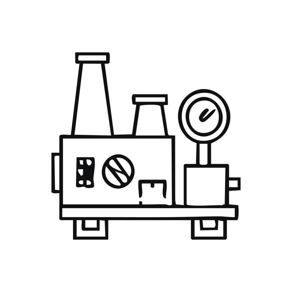 Air Compressor Icon vector