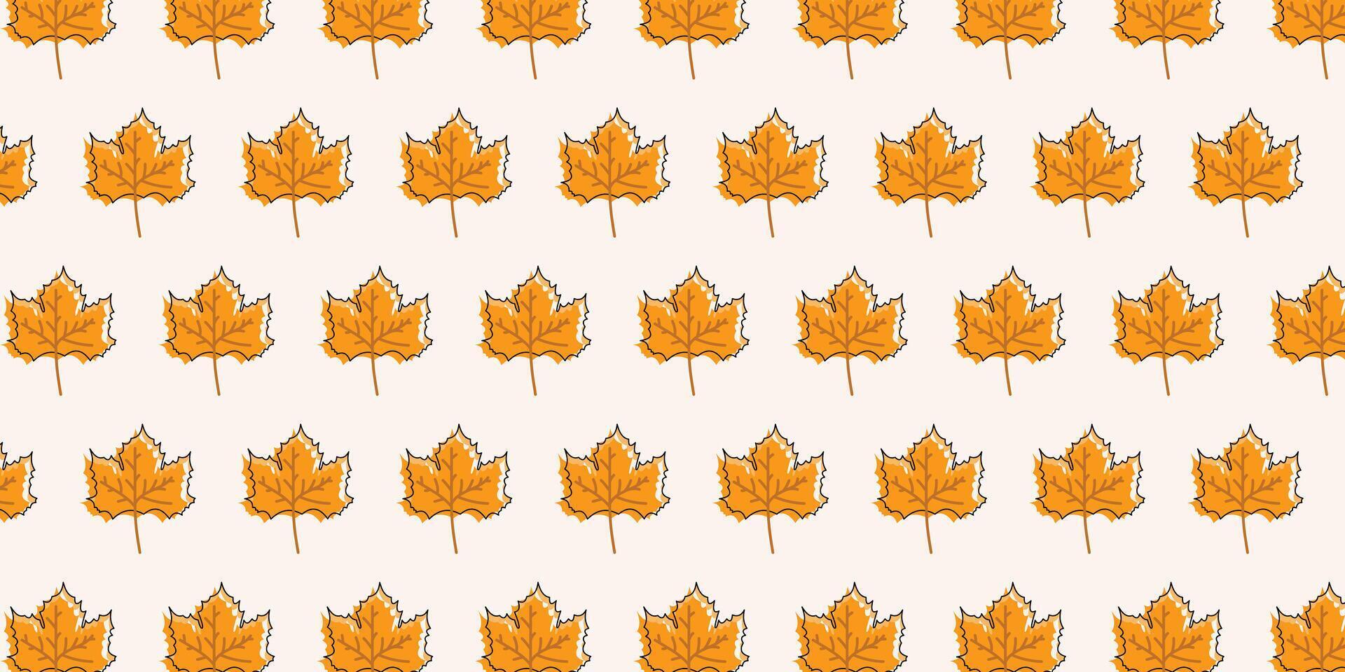 diagonal seamless pattern design with maple leaf. repeat background vector