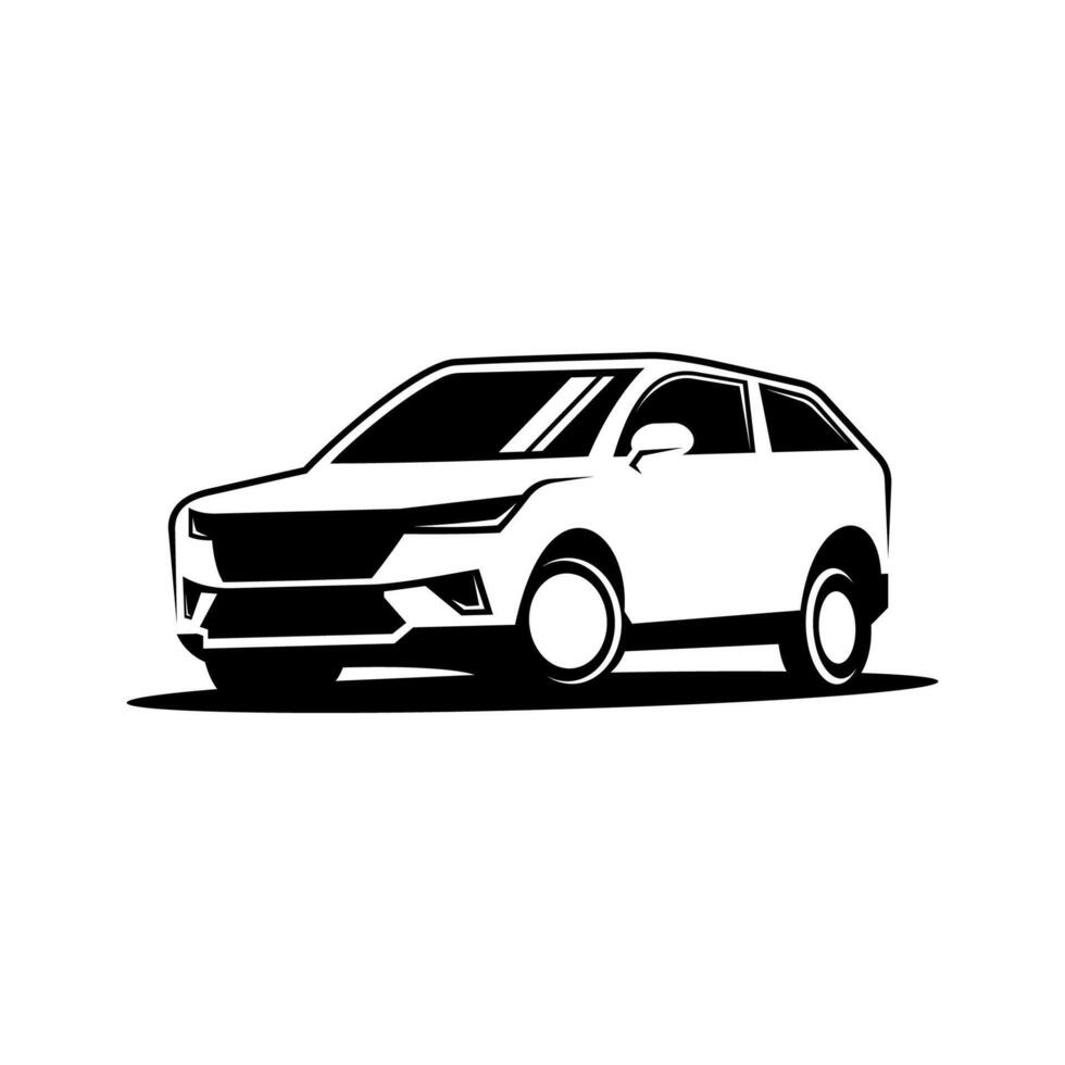 Luxury SUV car isolated on white background vector