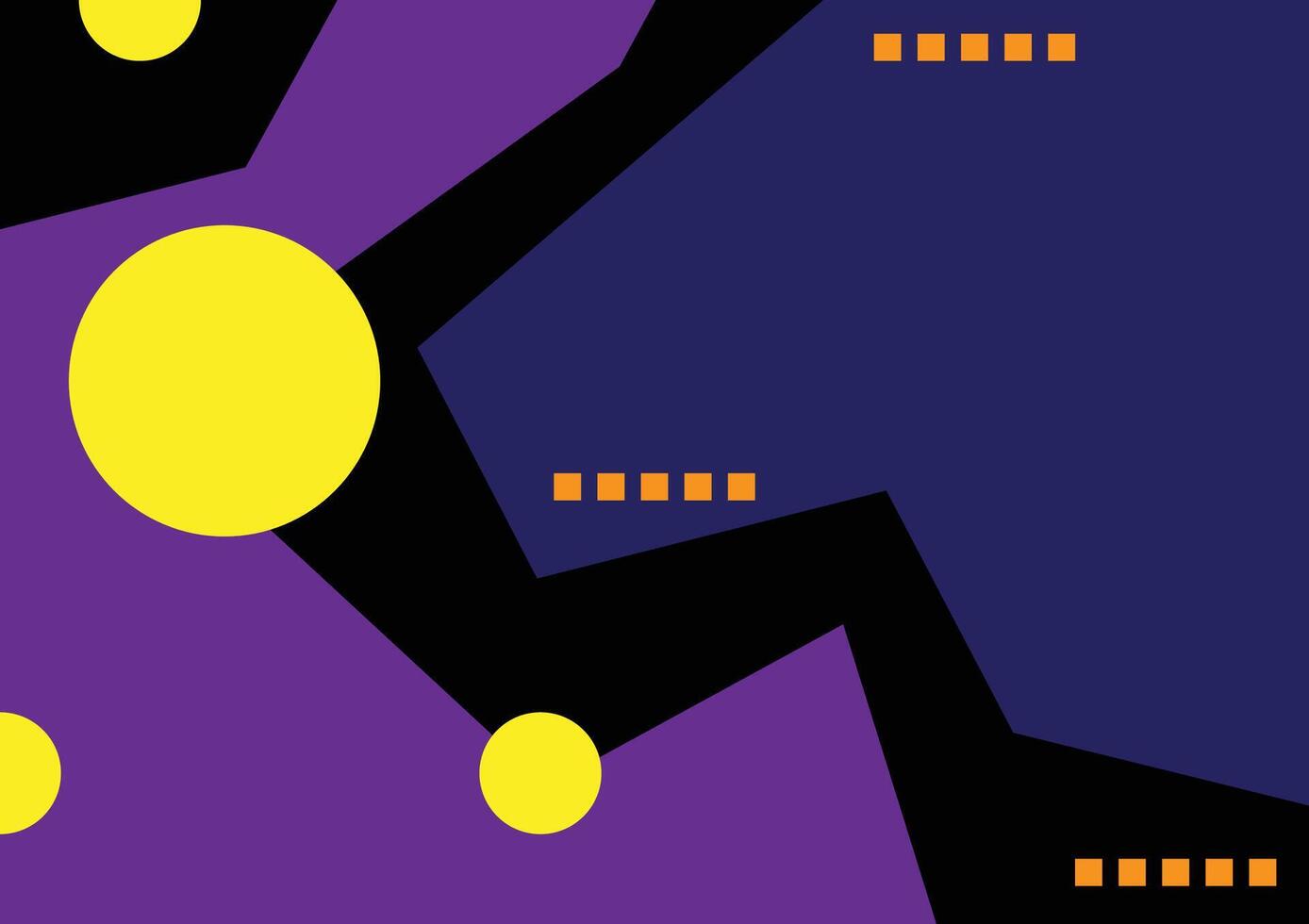 Vibrant abstract for background. Yellow, blue, and purple geometric shapes for banners, cover, and artwork design. vector