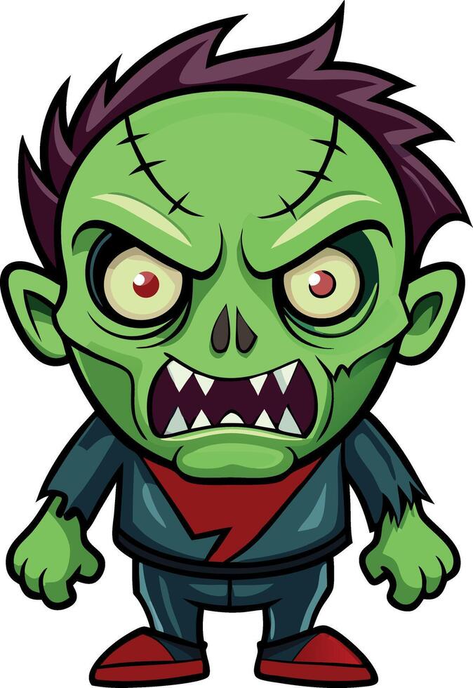 Cartoon Zombie Character Scary vector