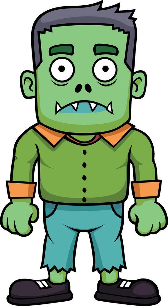 Cartoon Zombie Character Funny vector