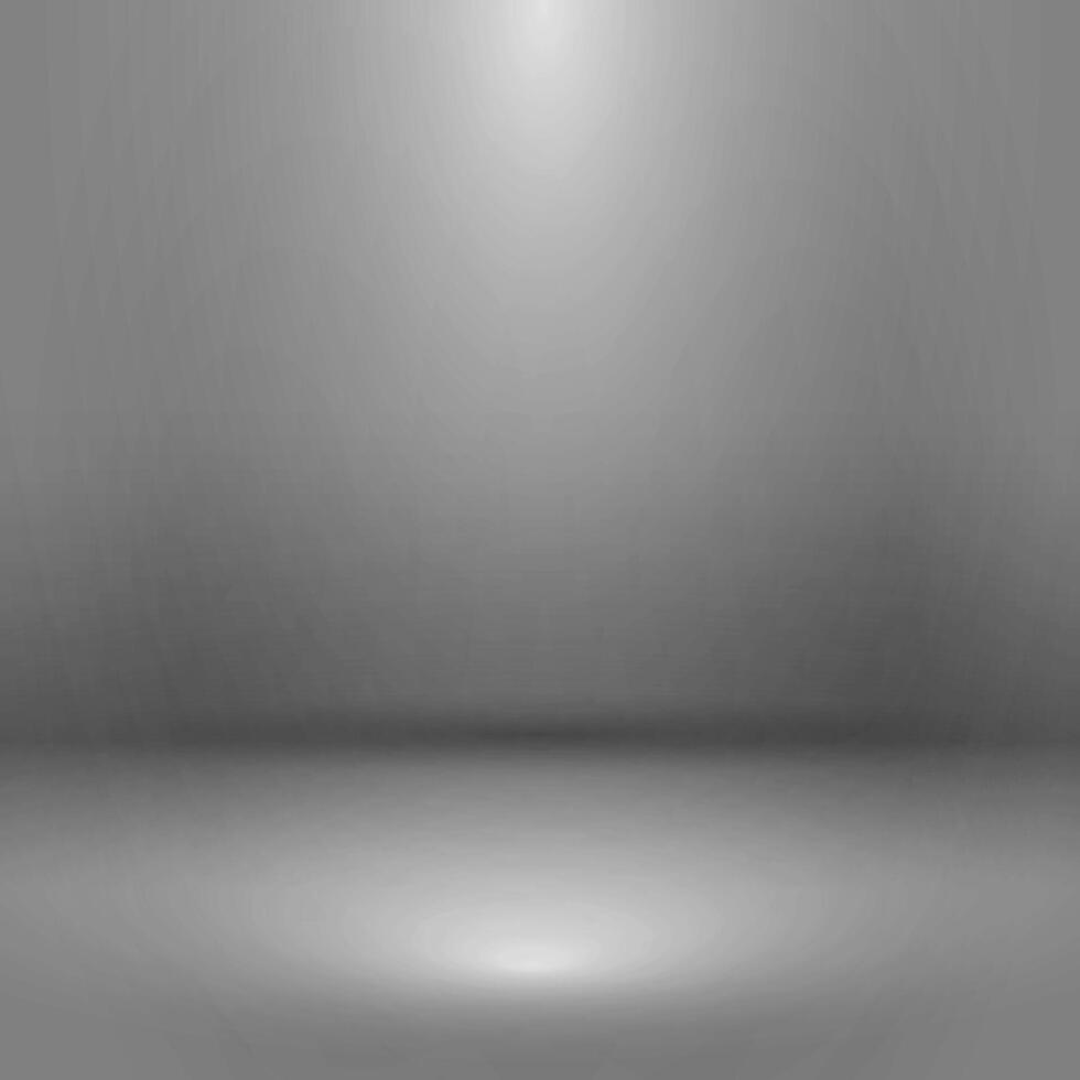 Empty gray studio room with lighting effect, used as background for display your products vector