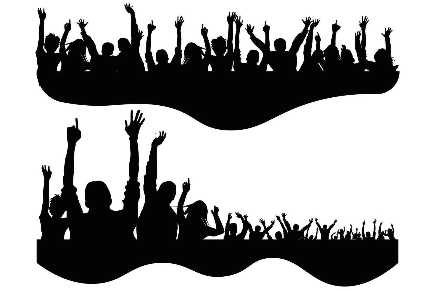 Seamless Pattern of Excited Fans for Sports Championships vector