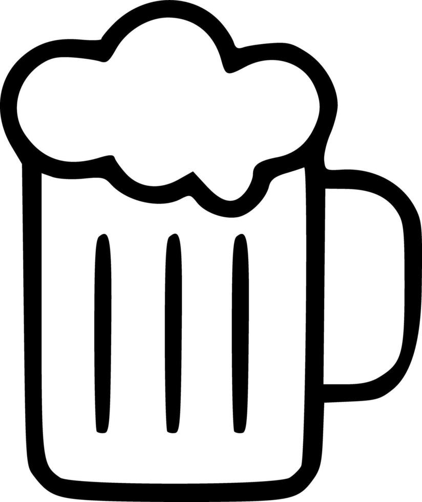 Beer mug icon vector
