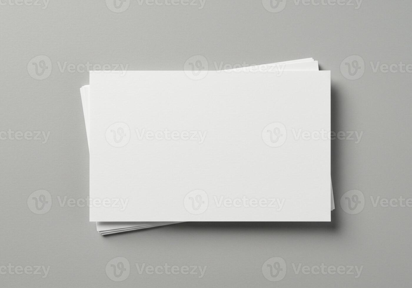 Blank White Paper Mockup Clean Simple Stationery Design Template photo