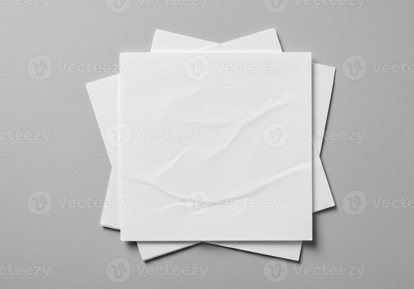 Clean Minimalist White Paper Mockup Perfect for Branding and Design Presentations photo