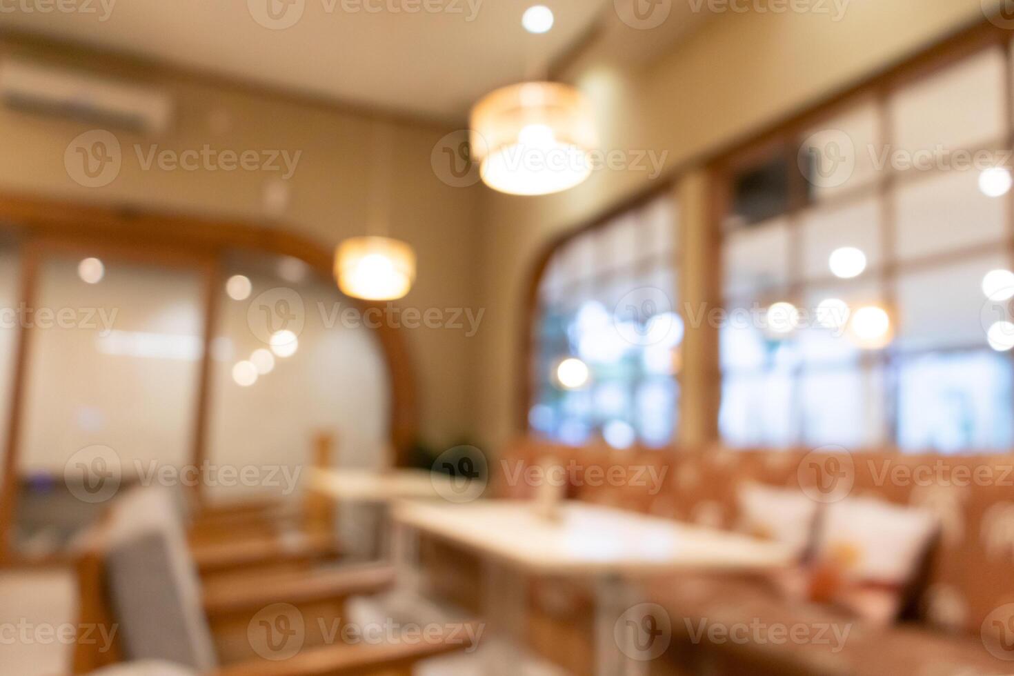 A blur photo of a cafe. Concept for background. After edits.