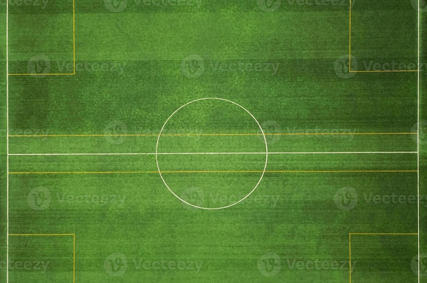 Top down view of soccer field. After edits. photo