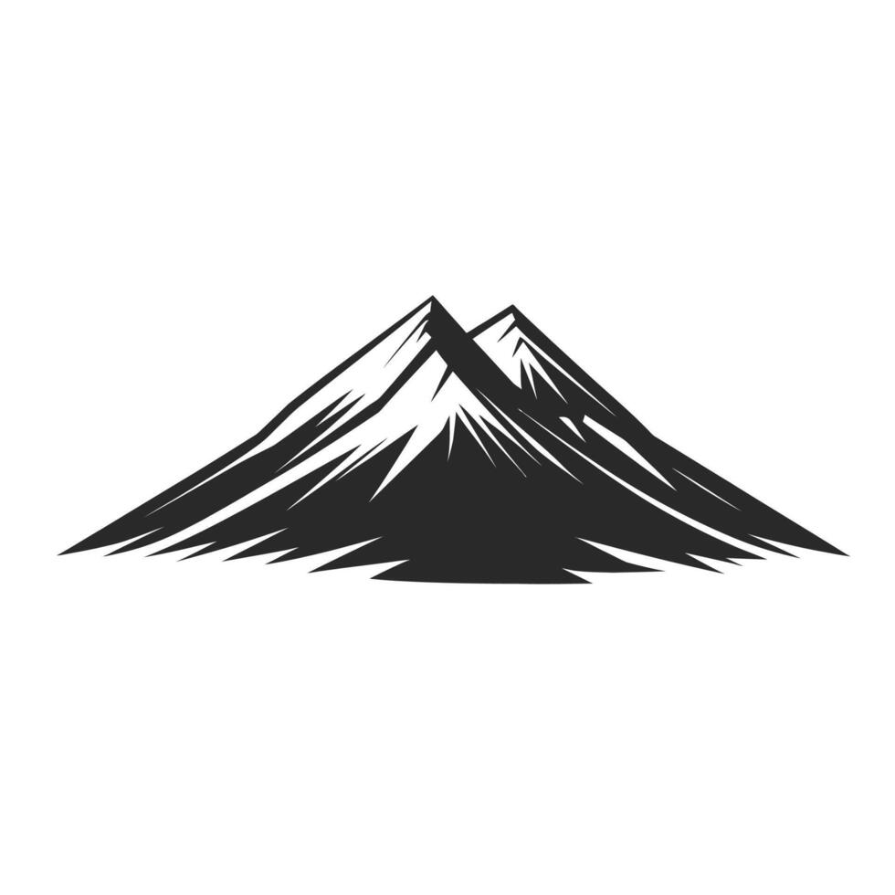 Mountain icon, illustration vector