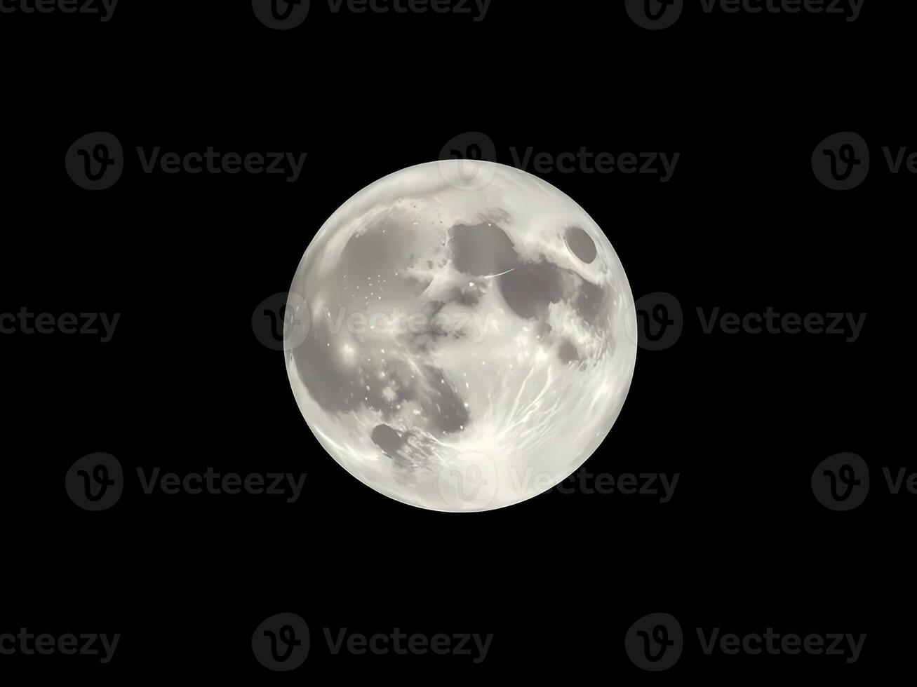 the moon is shown in the dark sky photo