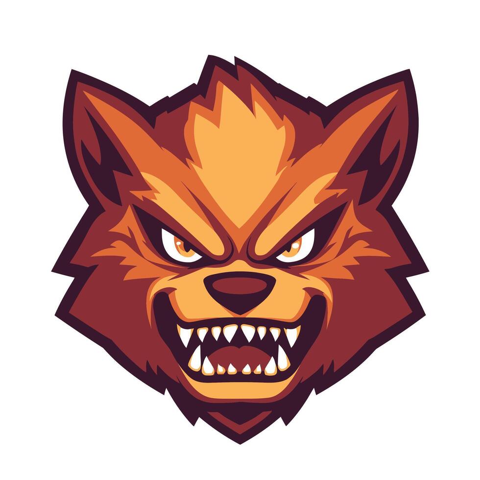 Cartoonish bear with a menacing look on its face vector