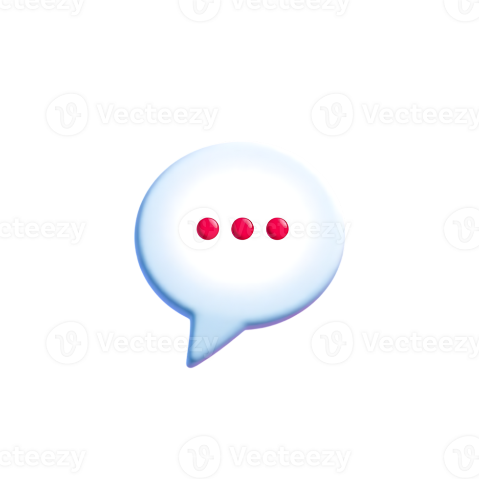 3d chat icon. png