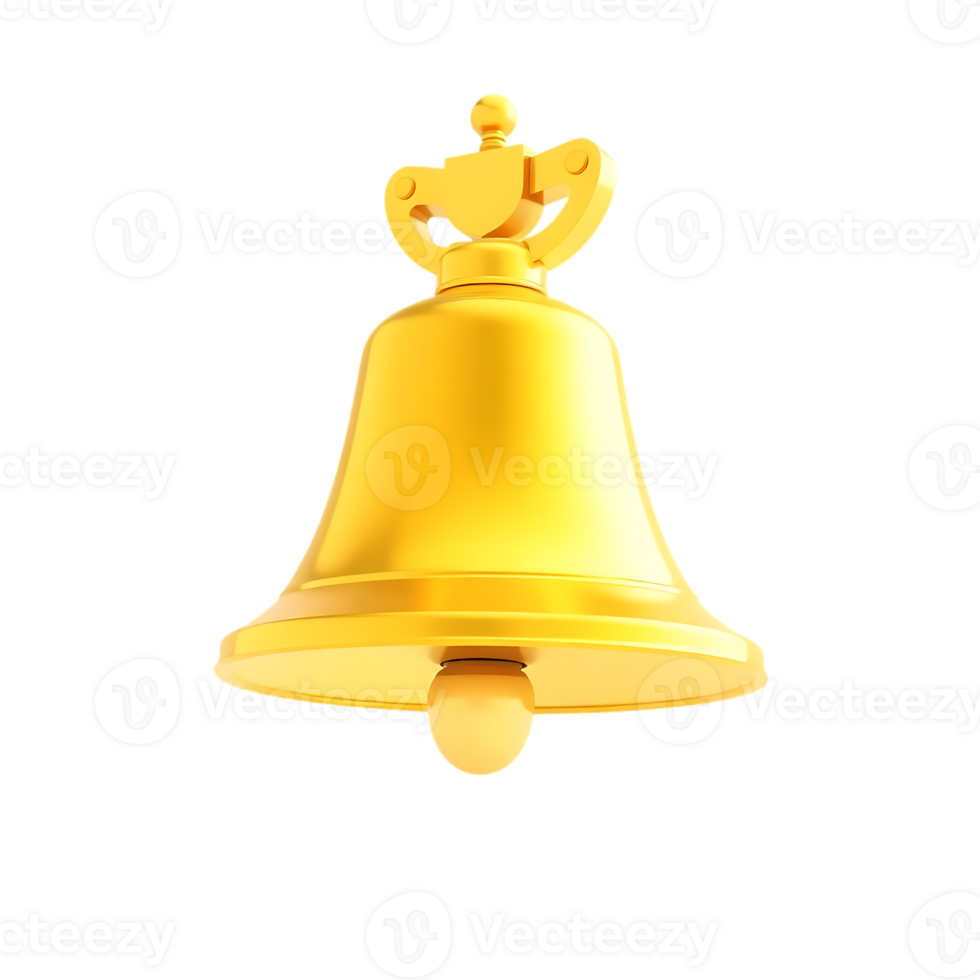 golden bell object design. png
