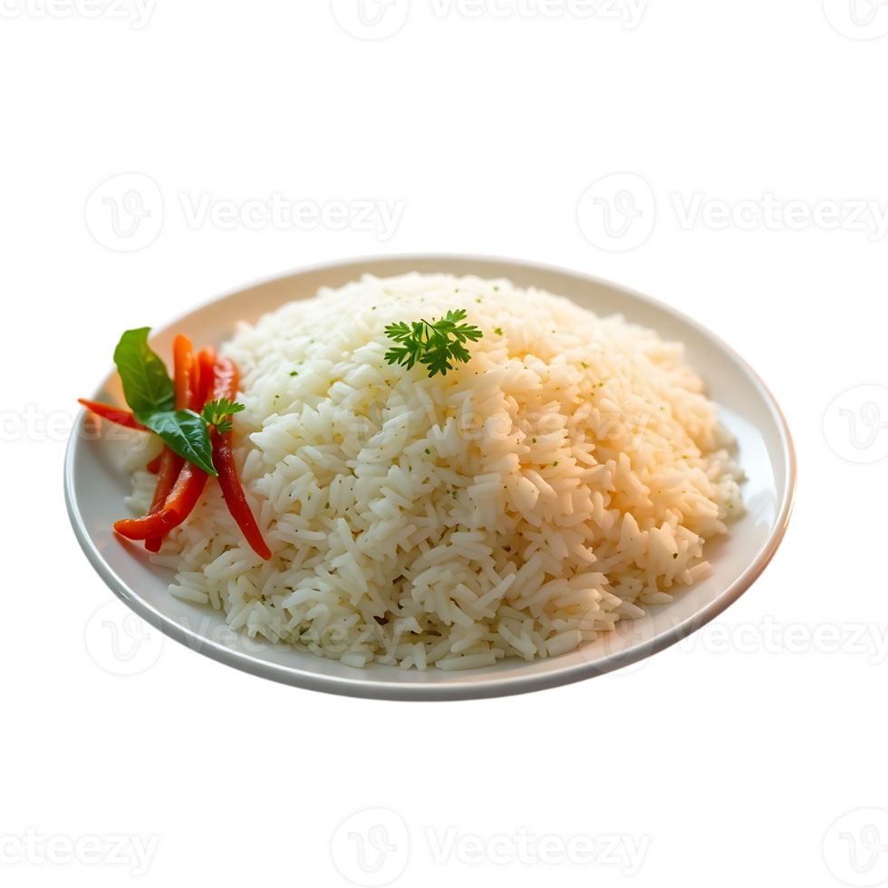 Rice on plate object. png