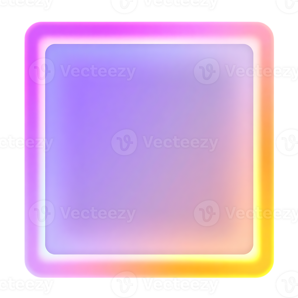 Colorful blank square frame. png