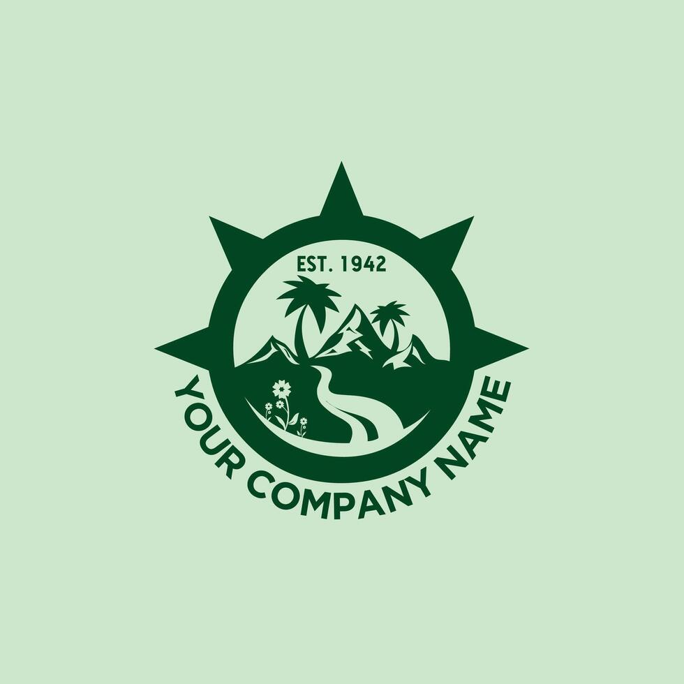 Eco friendly logo design for your company vector