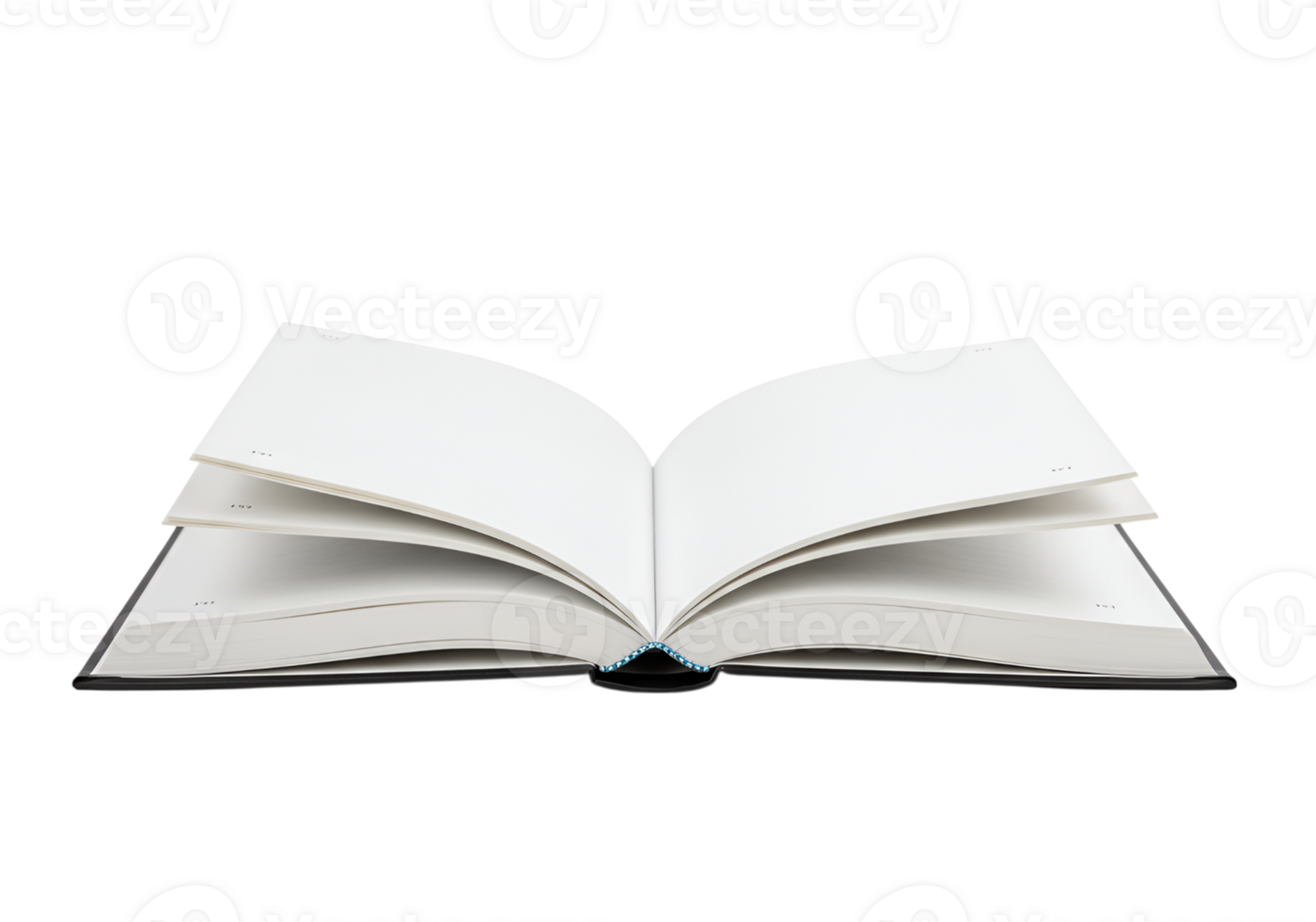 Open book with blank pages, ready for content creation and personal writing use png