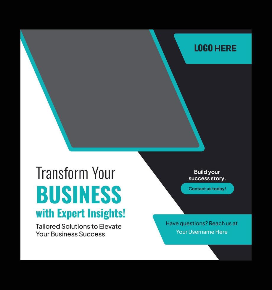 Social Media Design for Business Consultants vector