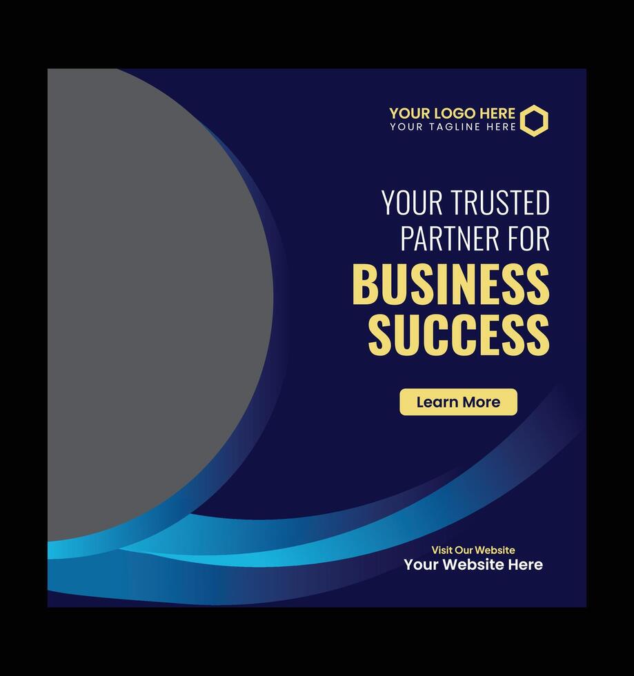 Business Coach Social Media Post Template vector
