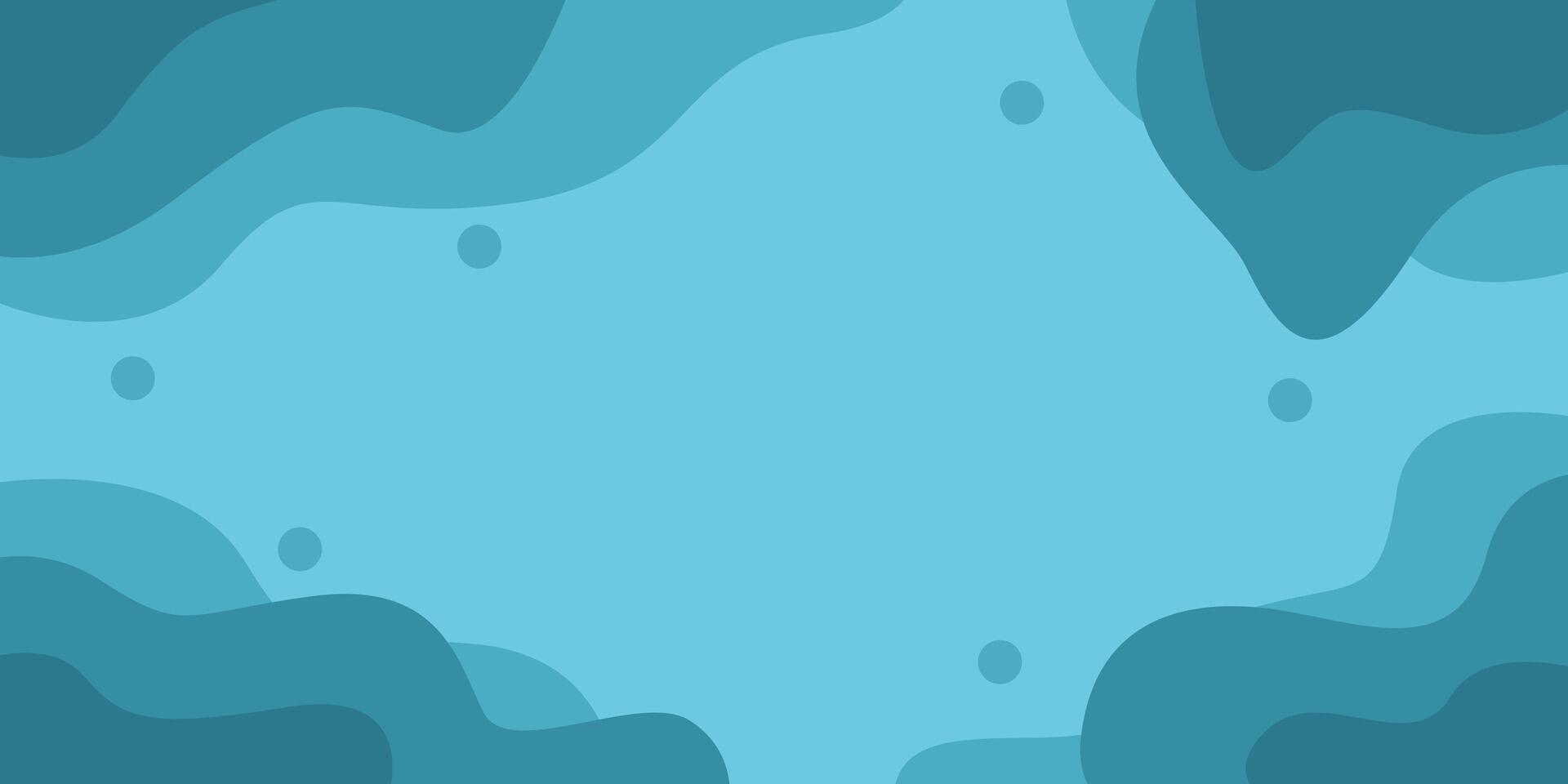 Simple Blue Wave Design Background vector