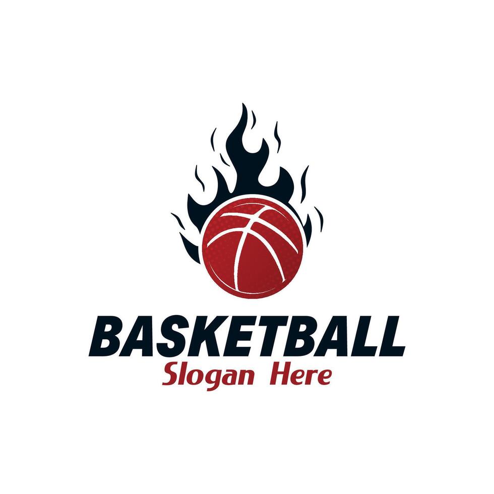 Basketball logo design template vector