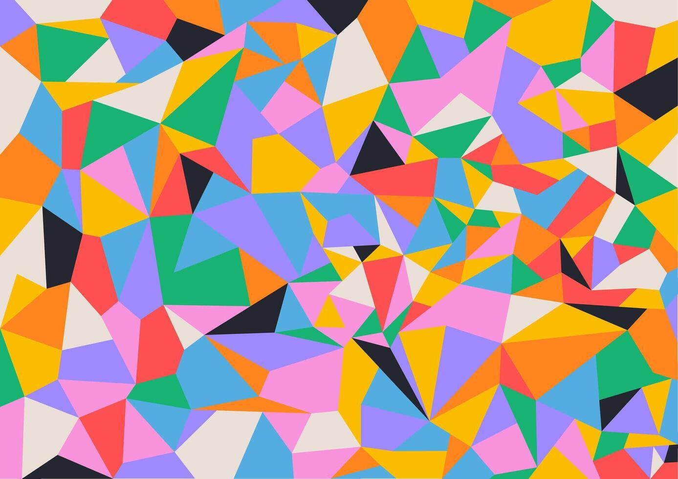 Abstract colorful geometric background with triangle shape pattern Seamless pattern triangle shape illustration.Geometric pattern, geometric background. Triangles colorful. Design, packaging. vector