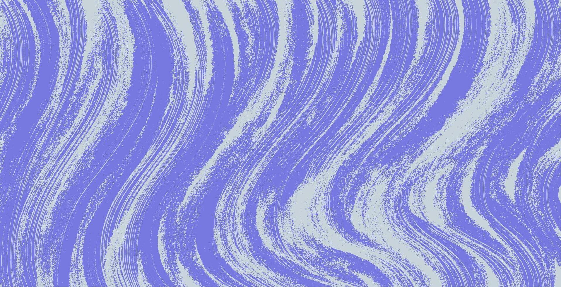 Abstract Hand drawn waves. Violet background with wavy brush strokes. Grainy bold brush stroke with spray texture. Distress damaged edge vintage template, banner. Grunge art texture vector