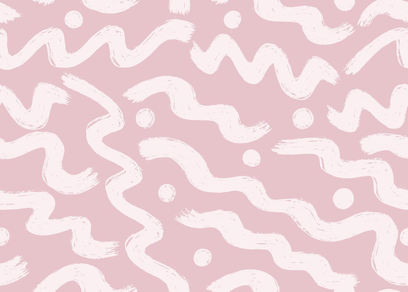 Grunge pastel brush strokes seamless pattern in white pink tones. Abstract seamless pattern. Suitable for interior, wrapping paper, holidays, various textiles, and as a background, printing. vector