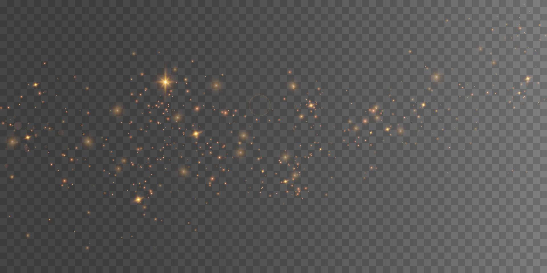 Enjoy a stunning Sparkling Gold Stars Effect to enhance backgrounds and designs for any special occasion vector